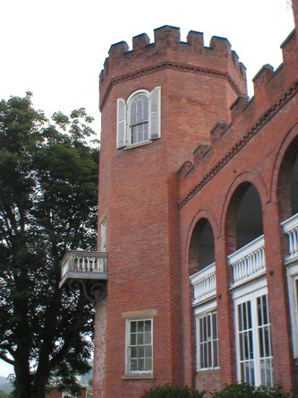 Mary in the tower window?